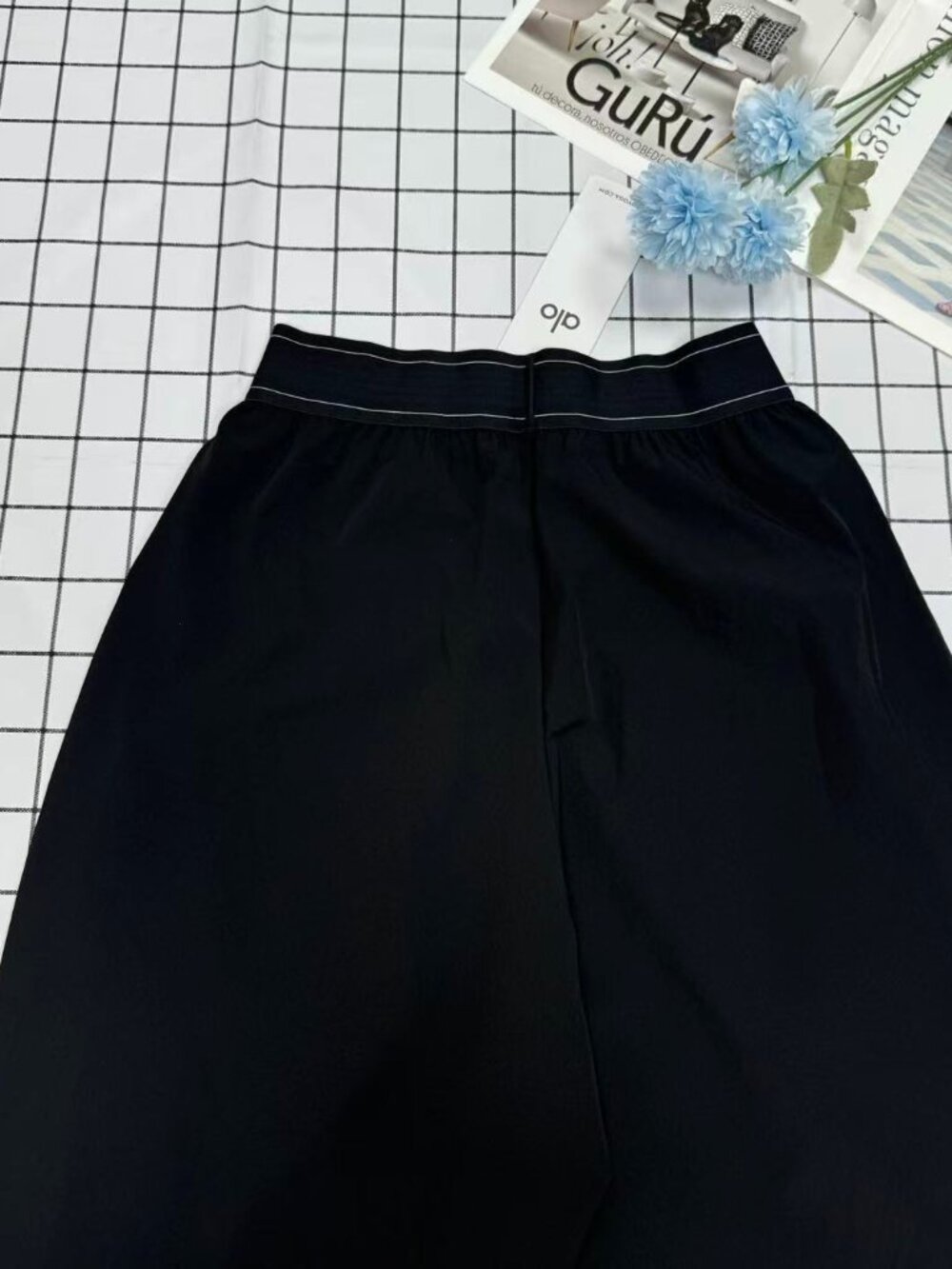 💗Black ALO Yoga Straight-Leg Trouser Suit Up Pants🤭NWT (Length:30" Inseam) - Picture 6 of 9